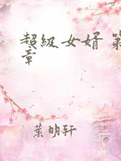 超级女婿 第1章