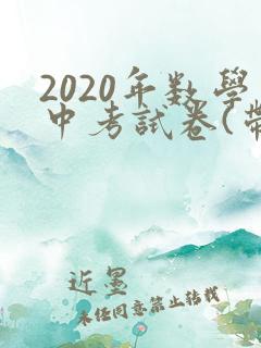 2020年数学中考试卷(带答案)