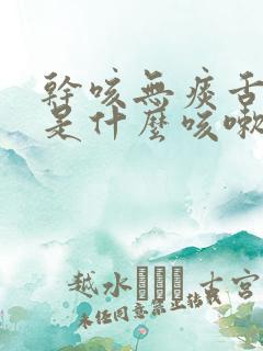 干咳无痰舌苔黄是什么咳嗽