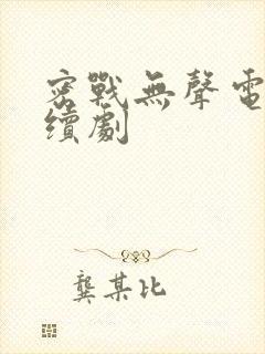 密战无声电视连续剧