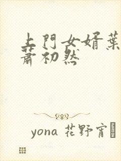 上门女婿叶辰与萧初然