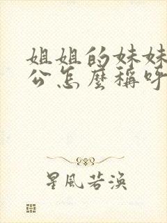 姐姐的妹妹的老公怎么称呼