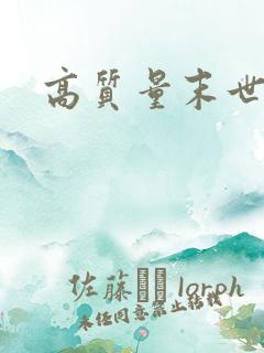 高质量末世小说
