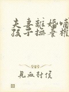夫妻离婚哺乳期孩子抚养权怎么判定