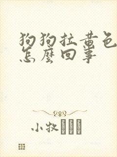 狗狗拉黄色软便怎么回事