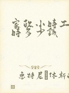 家政小时工一小时多少钱