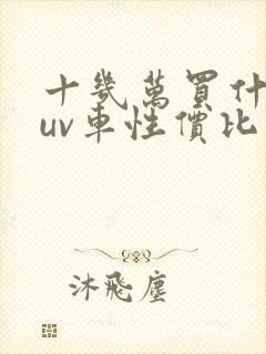 十几万买什么suv车性价比高 十几万买什么suv车性价比高