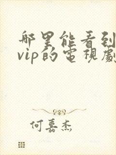 哪里能看到不要vip的电视剧
