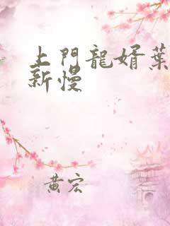 上门龙婿叶辰更新慢