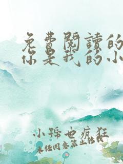 免费阅读的小说你是我的小确幸