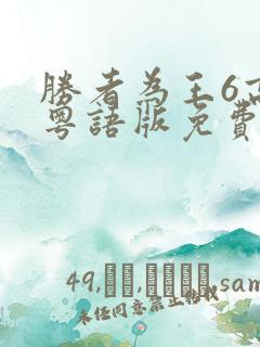 胜者为王6高清粤语版免费观看