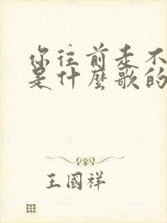 你往前走不回头是什么歌的歌词