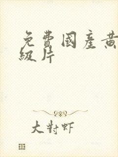 免费国产黄色一级片