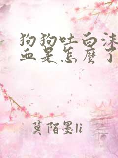 狗狗吐白沫伴有血是怎么了
