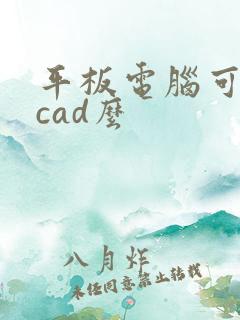 平板电脑可以用cad么