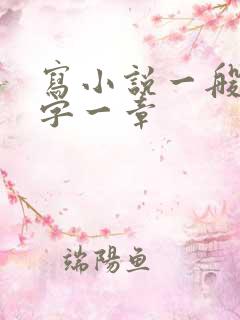 写小说一般多少字一章