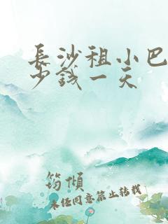 长沙租小巴车多少钱一天