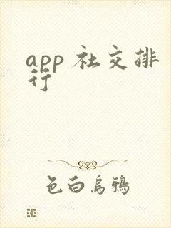 app 社交排行