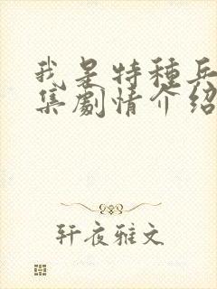 我是特种兵2分集剧情介绍