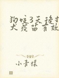 狗咬3天后打狂犬疫苗有效吗