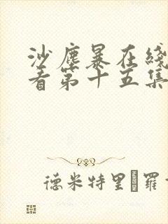 沙尘暴在线免费看第十五集电视剧