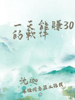一天能赚30元的软件