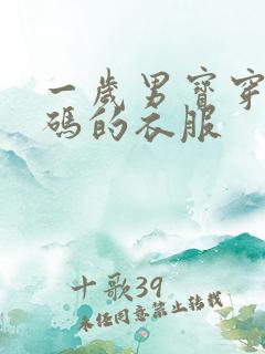 一岁男宝穿多大码的衣服