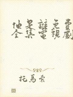 他是谁免费观看全集电视剧