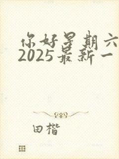 你好星期六免费2025最新一期高清