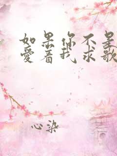 如果你不是真心爱着我求歌名