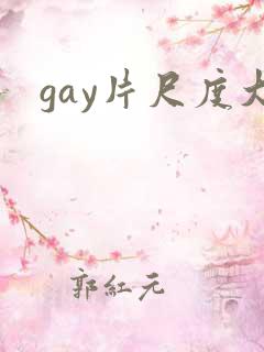 gay片尺度大