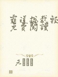 霸道总裁轻点爱免费阅读