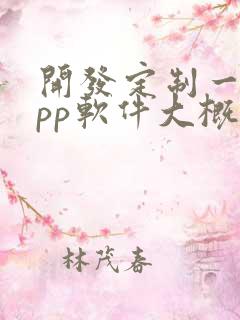 开发定制一个app软件大概多少钱 开发定制一个app软件大概多少钱