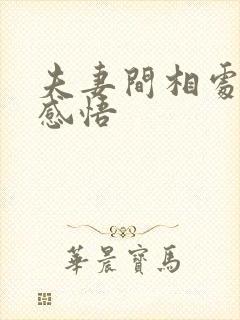 夫妻间相处之道感悟