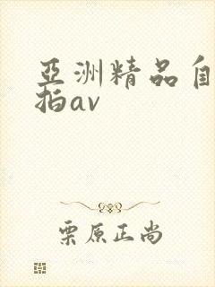 亚洲精品自拍偷拍av
