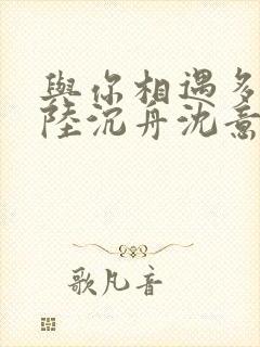 与你相遇多欢喜陆沉舟沈意欢全集阅读