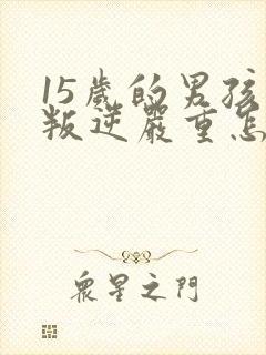15岁的男孩子叛逆严重怎么管教 15岁的男孩子叛逆严重怎么管教