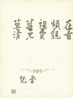 草莓视频在线高清免费观看