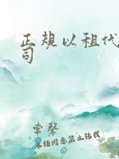 正规以租代购公司