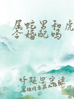 属蛇男和虎女适合婚配吗