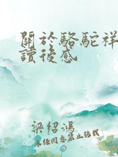 关于骆驼祥子的读后感