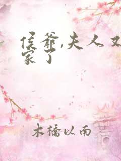 侯爷,夫人又败家了