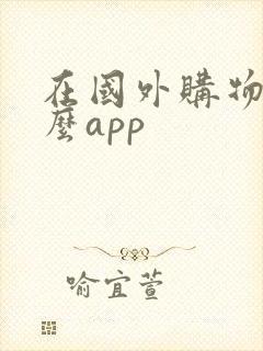 在国外购物用什么app