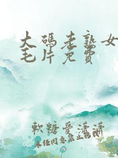 大码老熟女av毛片免费