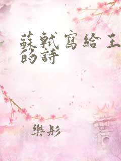 苏轼写给王定国的诗