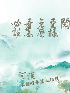 必看免费阅读小说怎么样