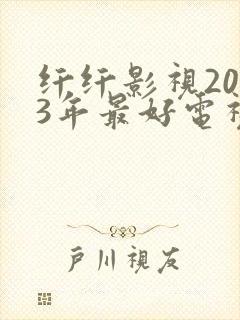 纤纤影视2023年最好电视剧是