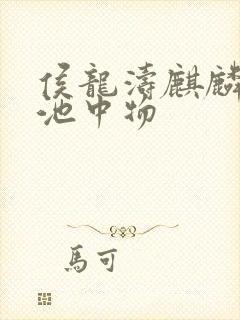 侯龙涛麒麟岂是池中物