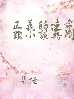 正义的使命厉元朗小说无删减