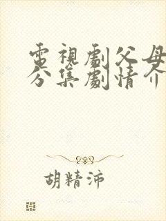 电视剧父母爱情分集剧情介绍